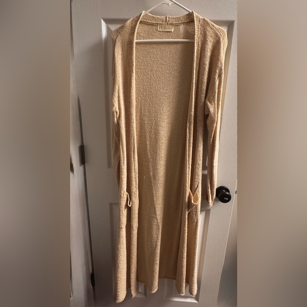By Together Beige Knit Duster